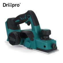 Drillpro 18V 15000r/min Cordless Electric Planer with Wrench Handheld Rechargeable for Makita 18V Battery Wood Cutting