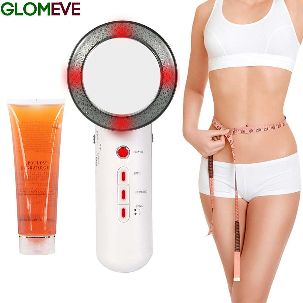 Ultrasound Cavitation EMS Body Slimming Massager Fat Burner Machine Galvanic Infrared Weight Loss Facial Lifting With Gel/Cream