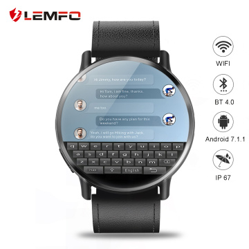 LEMFO LEM X Smart Watch 4G Android 7.1 2.03 inch 640*590 Screen 8MP Camera GPS 900Mah Battery Replacement Strap Android Men