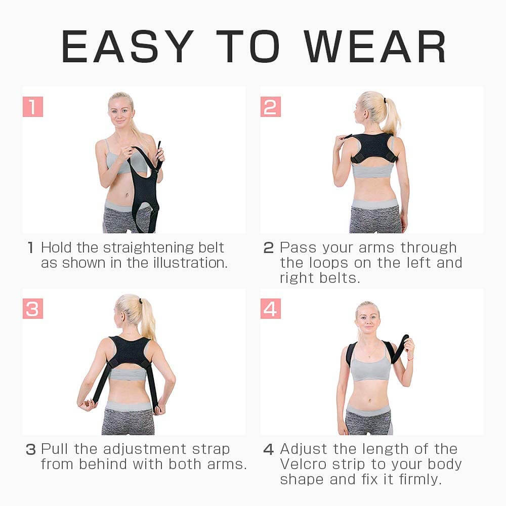 Back Posture Corrector Women Men Shoulder Brace Back Posture Corrector Upper Back Support Back Straightener Posture Corrector