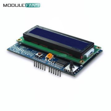 Brightness Adjustable 1602LCD 1602 LCD Shiled I2C IIC MCP23017 5 Keypad 16x2 Character LCD Display Module For Arduino UNO