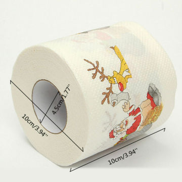 Christmas Toilet Roll Paper Home Santa Claus Bath Toilet Roll Paper Christmas Supplies Xmas Decor Tissue Roll Table Napkin