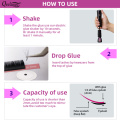 Qeelasee 0.5s eyelash glue fast glue for eyelash extensions long lasting glue makeup tool professional glue for eyelash adhesive