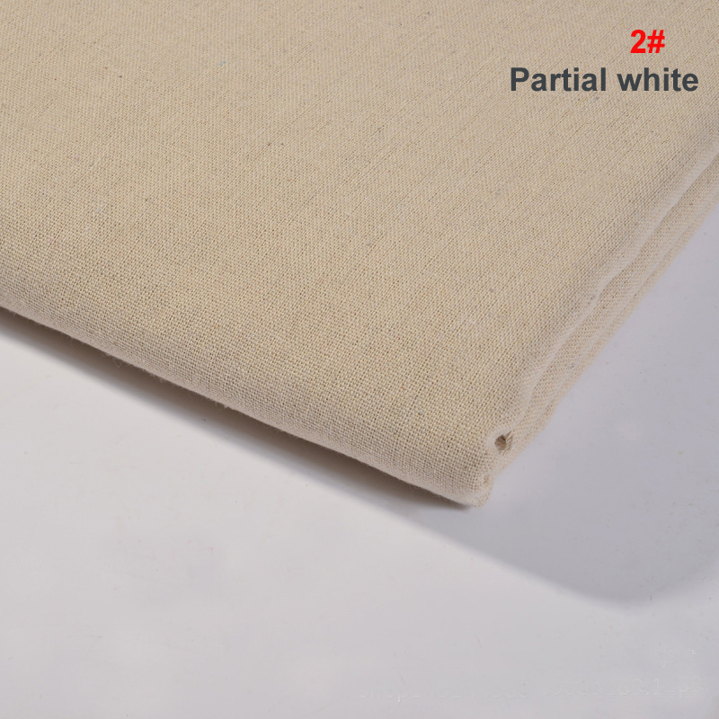 oneroom Solid Cotton Linen Fabric For Embroidery,DIY Sewing,Sofa,Curtain,Bag,Cushion,Furniture Cover Material,Half Meter