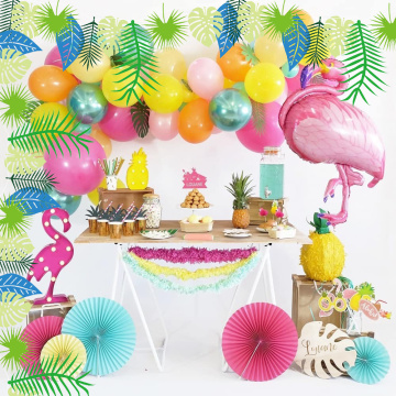 Hawaiian Birthday Party Wedding Hawaiian Party Luau Flamingo Party Decoration Pineapple Summer Tropical Party Supplies