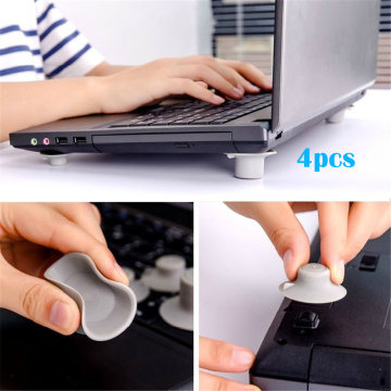 4pcs/set PVC Laptop Heat Reduction Pads Heat Cooling Feet Stand Holder Cooling Pad Desk Set Stationery Office Accessories