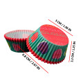 High-resistance Cupcake cup Baking Utensils Thick High Temperature Resistant rainbow paper Cake Budding PVC Paper Cup