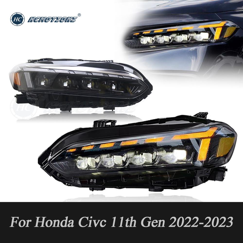 HCMOTIONZ LED Headlights for 11th Gen Honda Civc 2022-2023