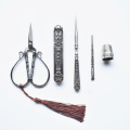 Silver Scissor Set 4