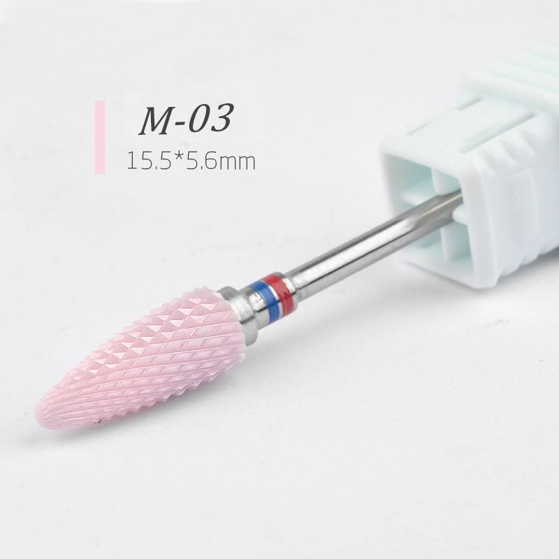 Nail Art Drill Manicure Tool Polishing Nail Gel Removal Silicon Carbide Carborundum Grinding Head Wheel Metal Shank