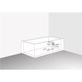 1800X1200X700 Right Skirt Faber glass Acrylic whirlpool Double People bathtub Hydromassage Tub Nozzles Spary jets spa RS6154D