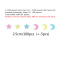 100pcs Luminous Mixed Color Star Moon 3D Wall Sticker kids baby rooms living room Glow in the dark home decorations Stickers
