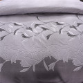 Simple Luxury Plain King Size Bedding Set Jacquard Floral Printed Bed Linen Duvet Cover Set Quilt Covers Bedclothes No Bed Sheet