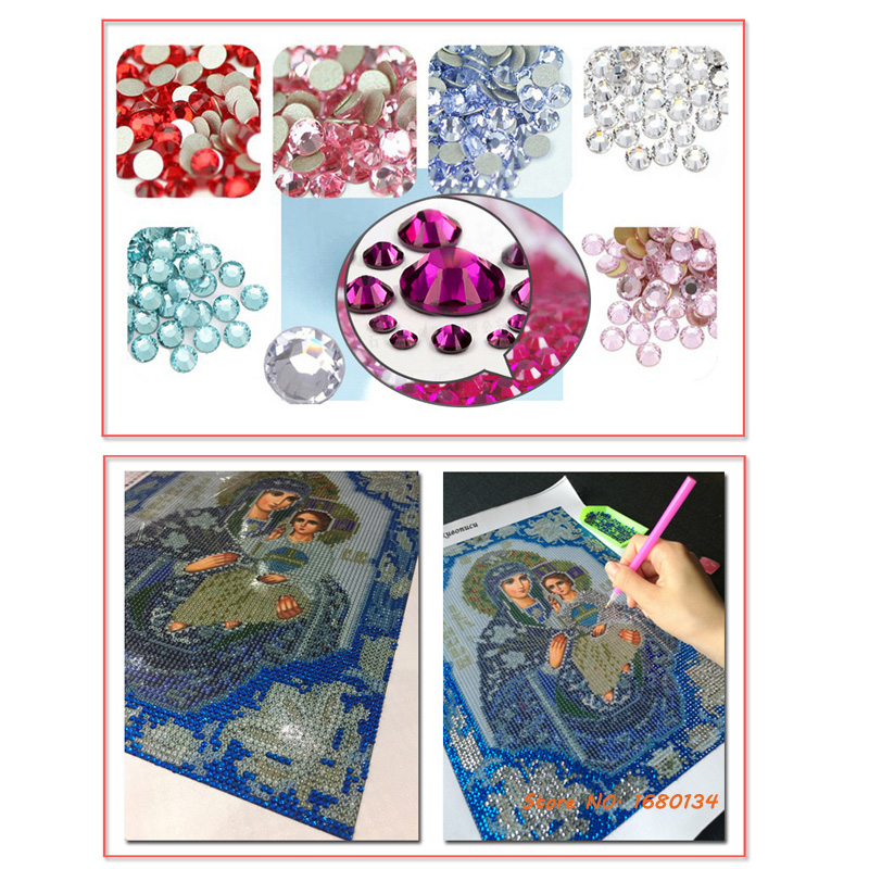 RUBOS Icon Matrona Moskovskaya Diamond Embroidery Religion Diamond Mosaic Religious DIY 5D Craft Crystal Bead Drill Decor Gift
