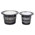 10Pcs Mesh Pot Net Cup Basket Hydroponic System Garden Plant Grow Vegetable Cloning Foam Insert Seed Germinate Nursery Pots