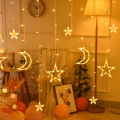 Christmas Lights Indoor/Outdoor EU220V/US110V Fairy lights Moon Star Lamp LED String Decoration for home Party Holiday lighting