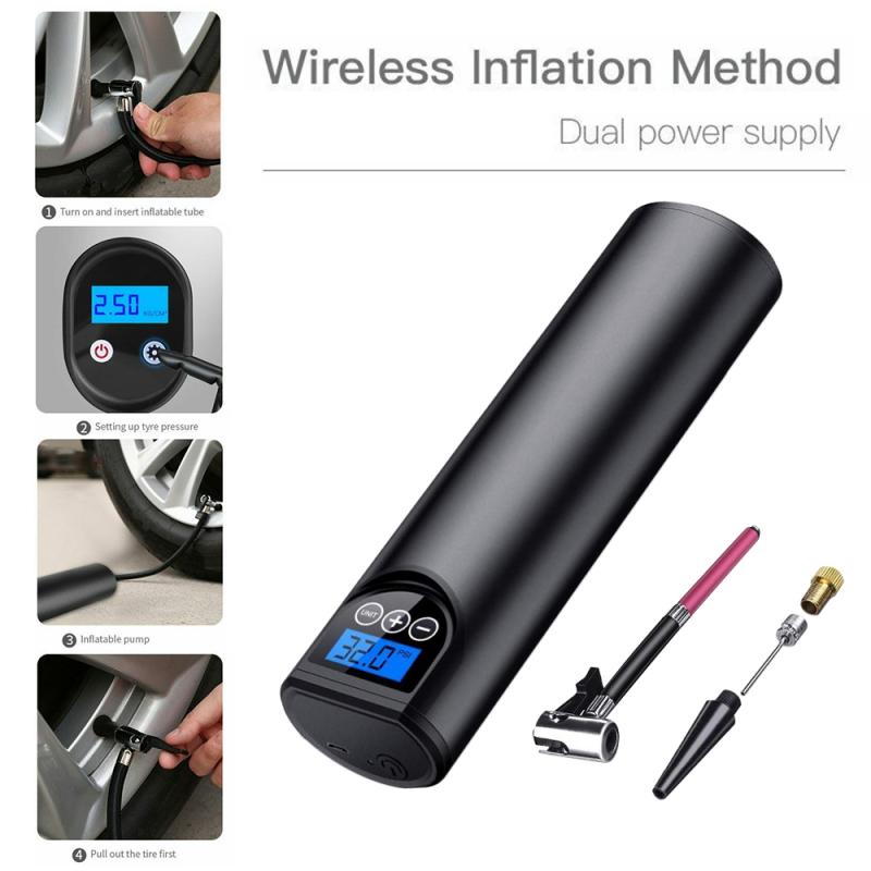 12V 150PSI Rechargeable Car Motorcycle Bicycle Air Pump Portable Air Compressor Wireless Digital Car Tire Inflator car Accessori