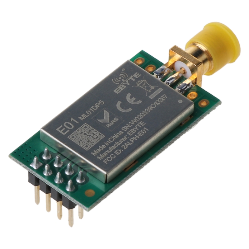 E01-ML01DP5 Long Range SPI nRF24L01P 2.4Ghz 100mW SMA Antenna IoT Wireless Transceiver Transmitter Receiver nRF24L01P RF Module