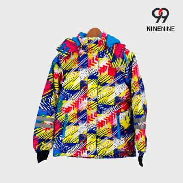 Kids` Bold Graffiti Arrow Ski Jacket