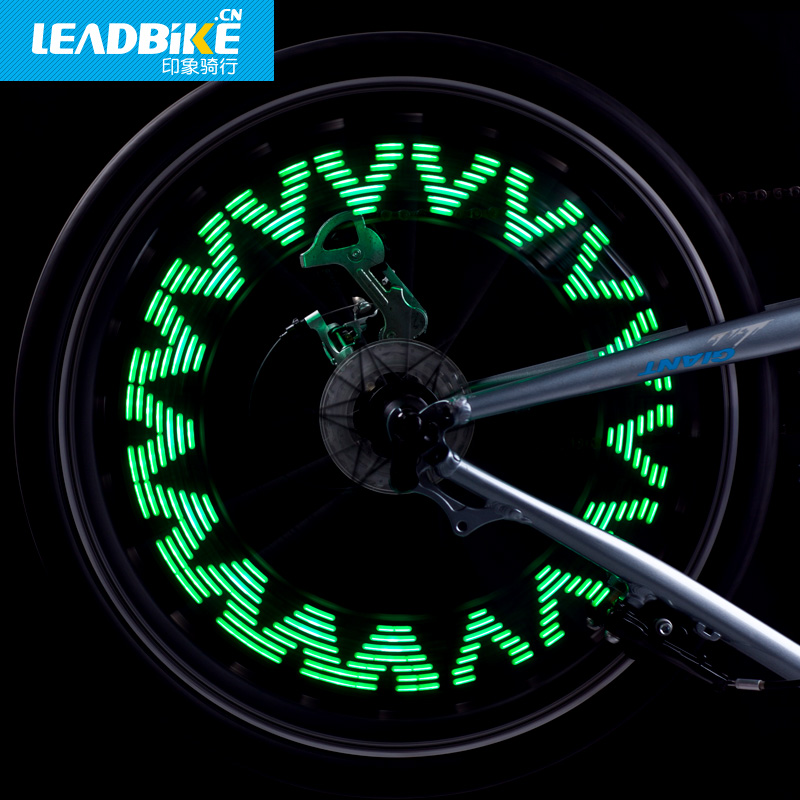 Leadbike Bicycle light Accessories New 14 LED Motorcycle Cycling Bike safety Wheel Light Signal Tire Spoke Light 30 Changes