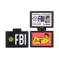 The Flip-Cover Pin FBI Fox Mulder ID Card Enamel Brooches Funny portrait Lapel pins Badges X-Files Jewelry Cartoon Pin