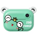 Print Camera Kids Camera Zero Ink Digital Camera with Thermal Printing Paper and Cartoon Stickers Children Toy Camera