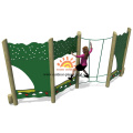 Climbing Rope Double Wood Panels With Climber