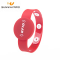 One-time using Button 13.56mhz RFID Wristband NFC Smart Bracelet
