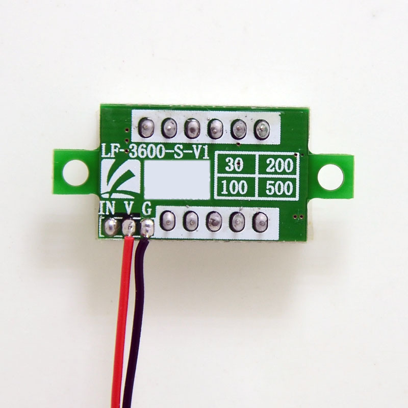 DIY Red Blue Digital LED Mini Display Module DC2.5V-32V DC0-100V Voltmeter Voltage Tester Panel Meter Gauge for Motorcycle Car
