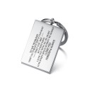 Vnox Stainless Steel Mens Key Chain Custom Engraving MY MAN I WANT All of my lasts to be WITH YOU Promise Love Gifts for Husband