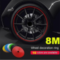 8 Meters Car Wheel Rim tire Sticker Wheel Decoration Auto Tire Plated Strip Protection tire Decoration strap Car Accessories