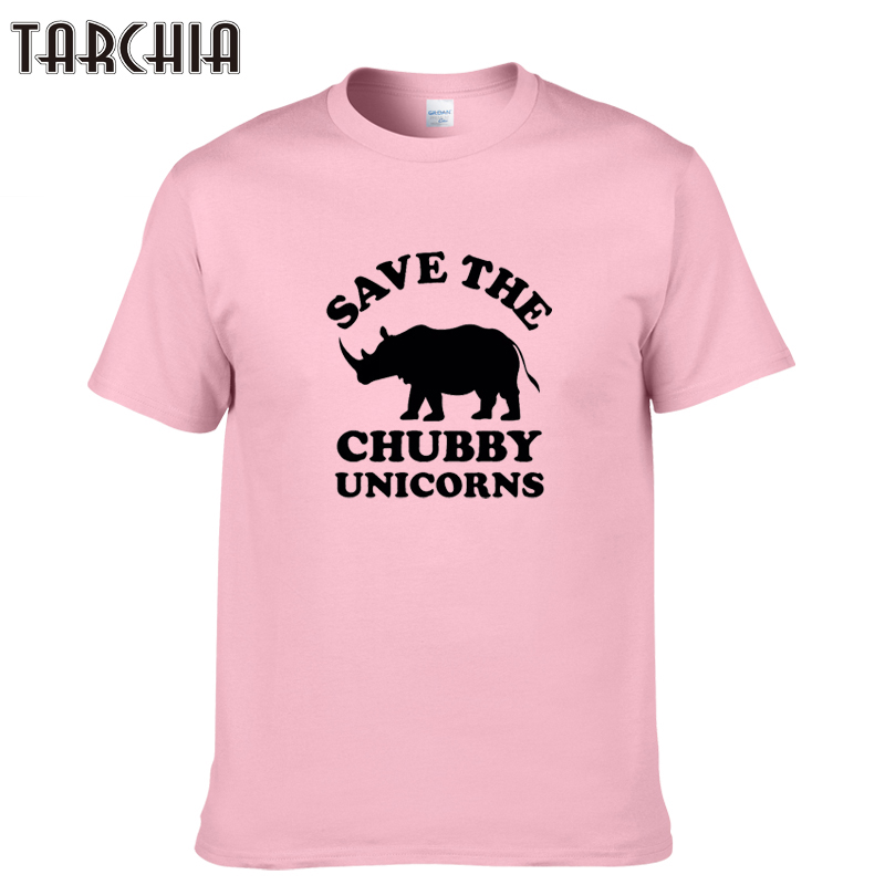 TARCHIA 2021 Fashion Summer Save Chubby Unicorns t-shirt Cotton Tops Tees Men Short Sleeve Boy Casual Homme Tshirt T Shirt Plus