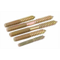 M6 M8 M10 Hanger Bolt Wood To Metal Dowels Double Ended Furniture Fixing Self Tapping Screws Wood Thread Stud 10pcs