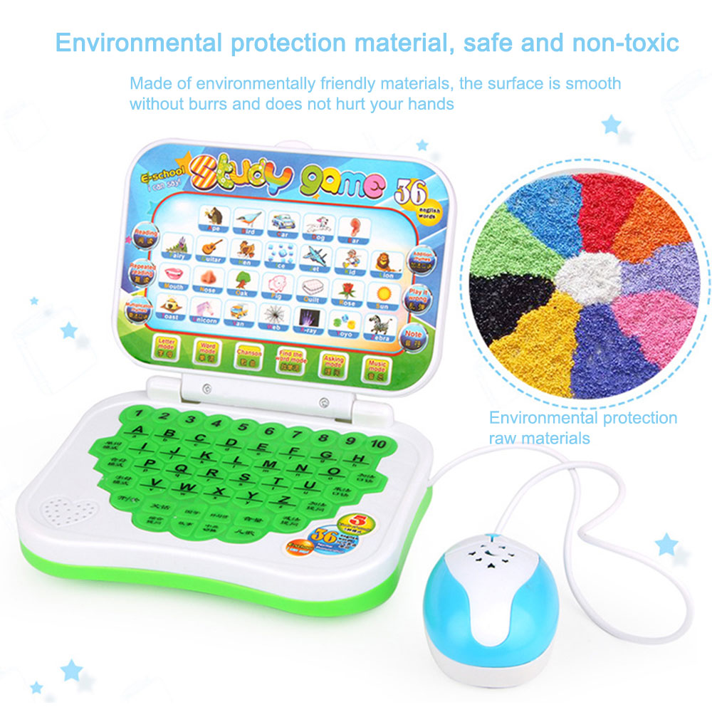 Learning Chinese-English Bilingual Children Educational Learning Machine with Mouse Computer Machine Tablet Toy Gift