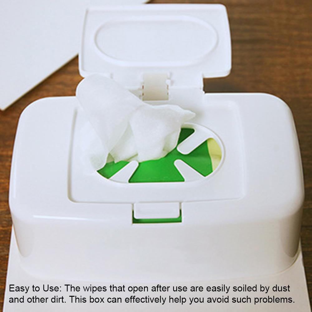 Improved Wet Tissue Box Wipes Dispenser Wipes Napkin Storage Box Holder Paper Container For Car Home Office Anti-Dust Holders