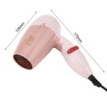 Mini Hair Dryer 1000W Hot Wind Low Noise Foldable Electric Hair Blower Hair Salon Styling Tools for Travel Home Use GW-662