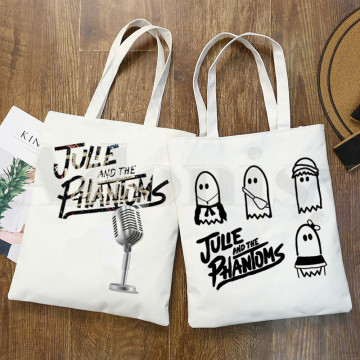 Julie and the Phantoms Print Reusable Shopping Women Canvas Tote Bags Eco Shopper Shoulder Bags