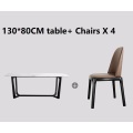 1.3m table 4 chairs