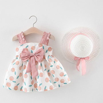 Melario Baby Girl Dress Summer Sweet Princess Dress for Baby Dresses Girl Birthday Dress With Hat robe bebe fille