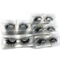 Mikiwi wholesale 50 pairs/pack 3D Mink Lashes No packaging Full Strip Lashes Mink False Eyelashes custom box Makeup eyelashes