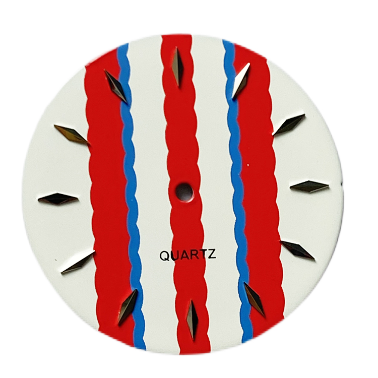 Custom strap pattern on dial