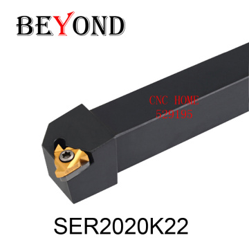 BEYOND SER SEL SER2020 SER2020K22 SEL2020K22 Threading Turning Toolholder 22ER Carbide Inserts Lathe Cutter Tools Boring Bar CNC