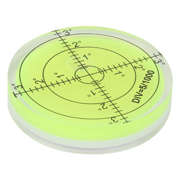 Electronic Protractor 60mm Diameter Measuring Tool Round Level Bubble With Scale For Camera Platform Balance Linear Scale