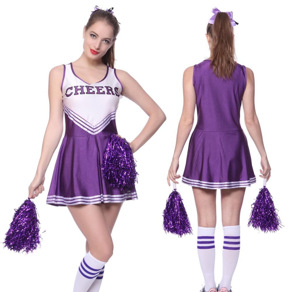 Women Girls Cheerleader Costume Cheer Uniform (4)