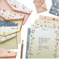 6Pcs/lot Beautiful Fresh Series 4pcs Letter Paper + 2pcs Envelope Set Kawaii Stationery School Office Supplies Gift