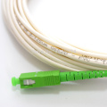 White Color SM SX PVC 3mm 15 Meters SC/APC Fiber Optic Jumper Cable SC/APC-SC/APC Fiber Optic Patch Cord