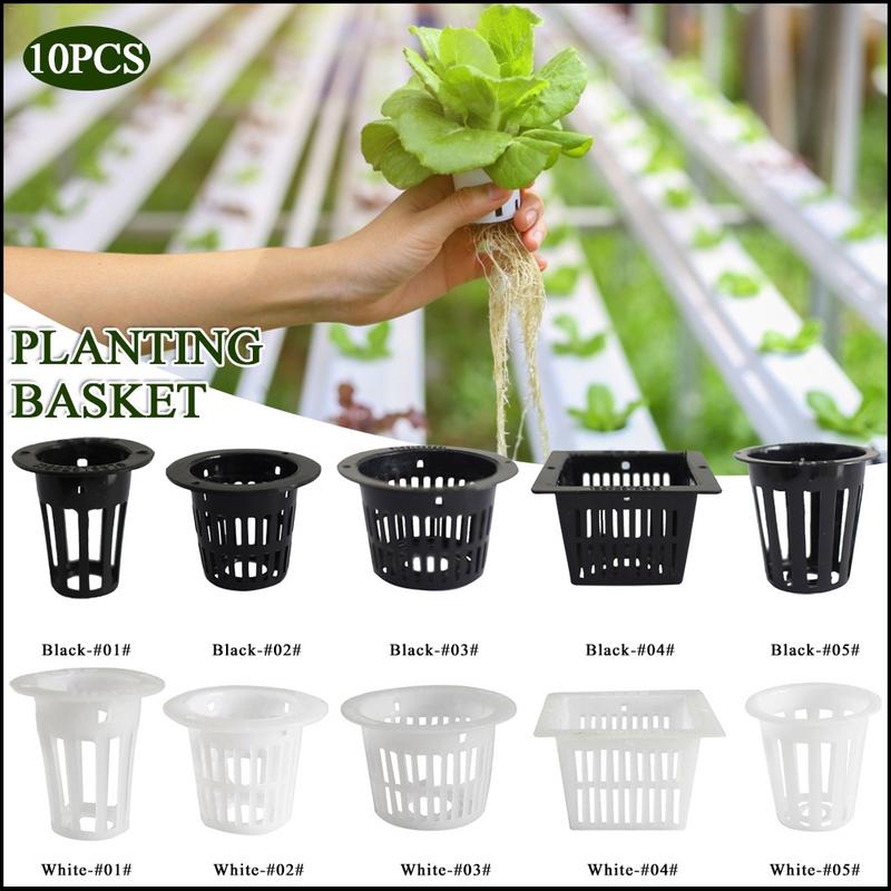 10pcs High Quality Heavy Duty Mesh Pot Net Cup Basket Hydroponic Aeroponic Plant Grow Garden Clone Garden Tools