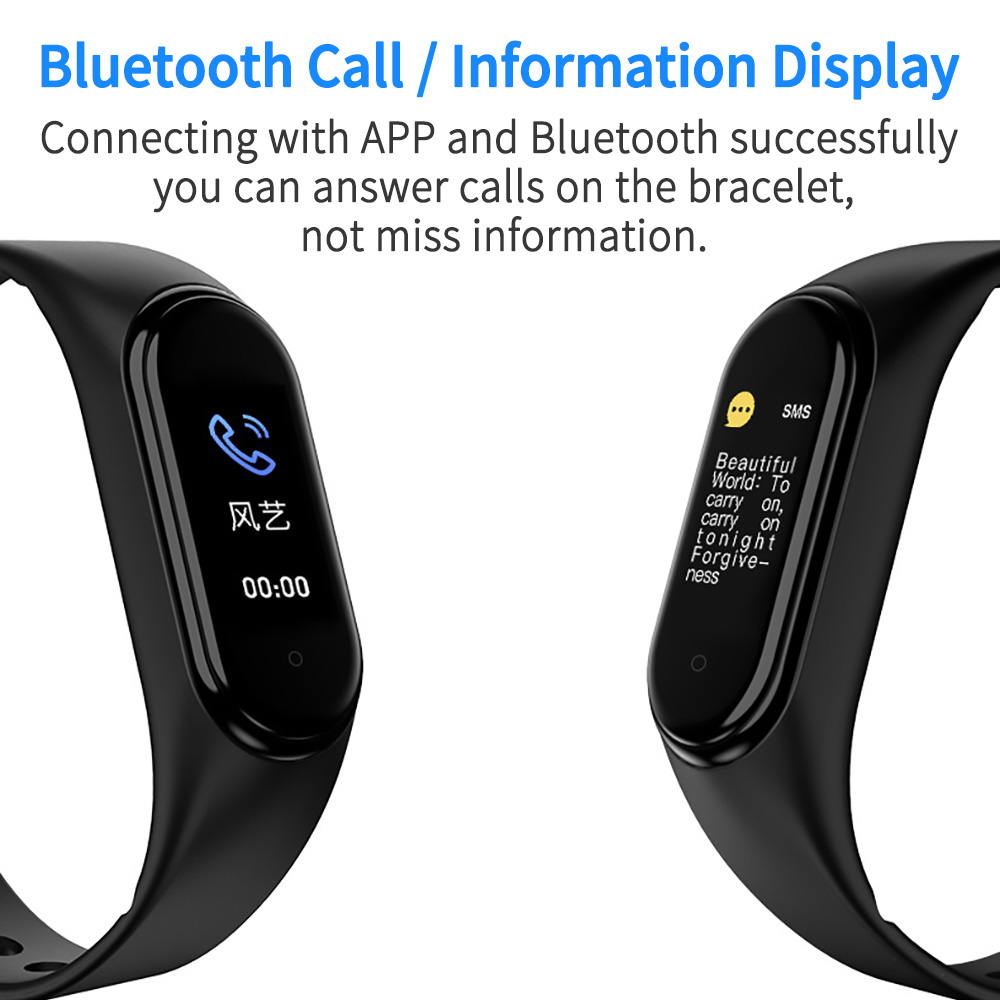2020 New version Smart Bracelet Fitness Wristband Sports Tracker Heart Rate Blood Pressure Bracelet Smart Band for IOS Adriod