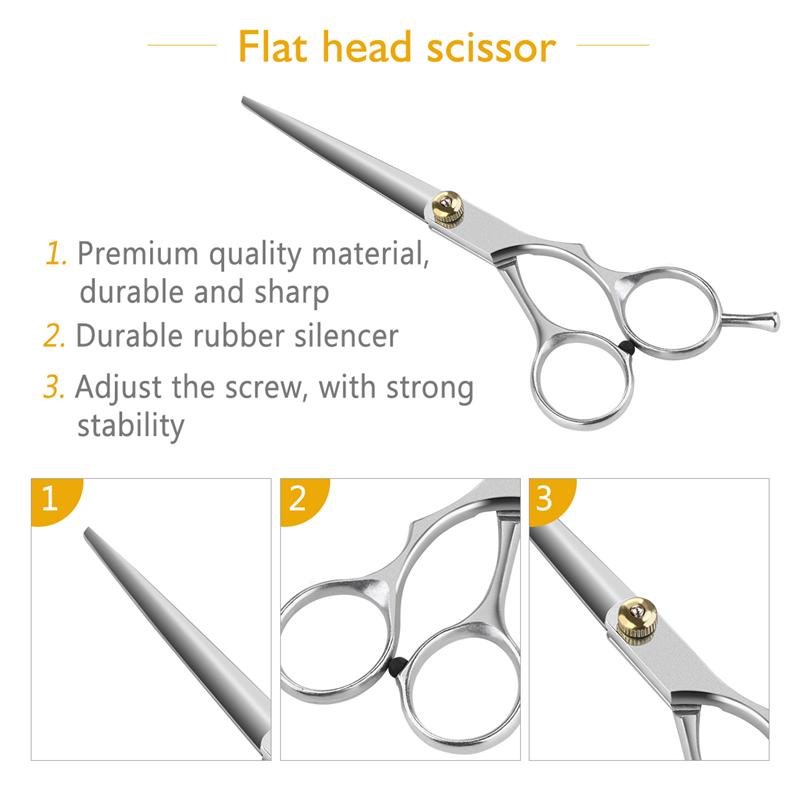 2pcs Salon Professional Barber Hair Cutting Thinning Scissors Shears Hairdressing Set