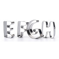 26pcs Stainless Steel Alphabet Letter Cookie Cutters Mold Biscuit Number Cutter Set Cake Decorating Moulds Fondant Cutter Set